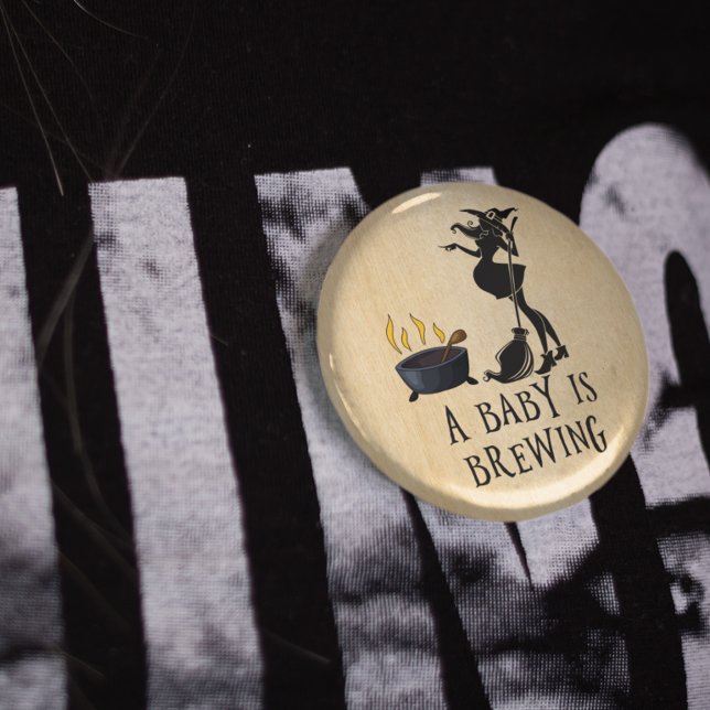 Rotzunge Brauen Mutterschafts-Babydusche Butto Button (Von Creator hochgeladen)