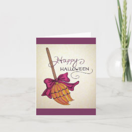 Rotzunge-Halloween-Grußkarte Karte