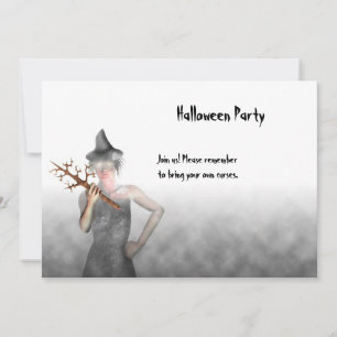 Rotzunge - Halloween-Party Einladung