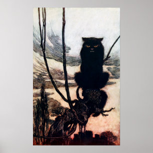 Rotzunge in Katzenform Poster
