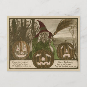 Rotzunge Jack O' Lantern Pumpkin Goblin Postkarte