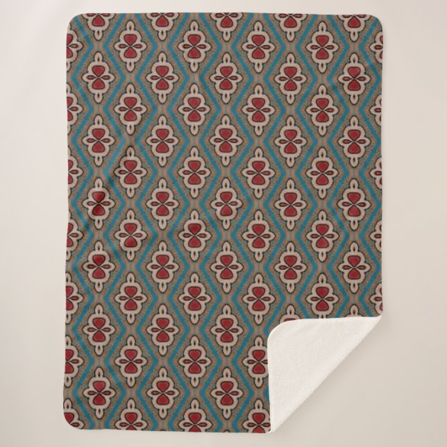 Rotzyanskopper Azulejos Tile Pattern Elegance Sherpadecke (Vorderseite)