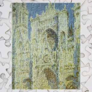 Rouen Cathedral West Facade Sunlight, Claude Monet Puzzle