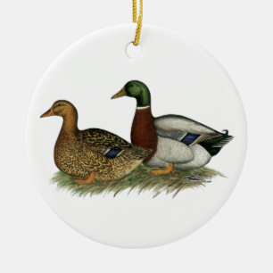 Rouen Ducks Keramik Ornament