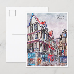 Rouen France Vintage Postkarte
