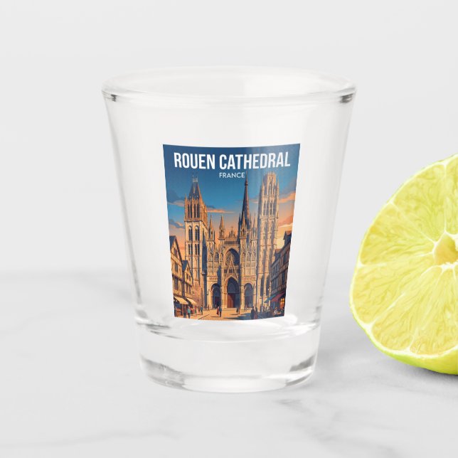 Rouen, Frankreich Frankreich Schnapsglas (Vorderseite)