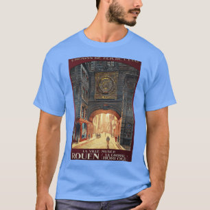 Rouen Normandie Frankreich Vintage Französische Ei T-Shirt