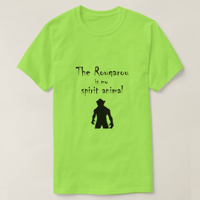 Rougarou ist mein Geist TierCajun Werewolf-T-Shirt T-Shirt (Design vorne)