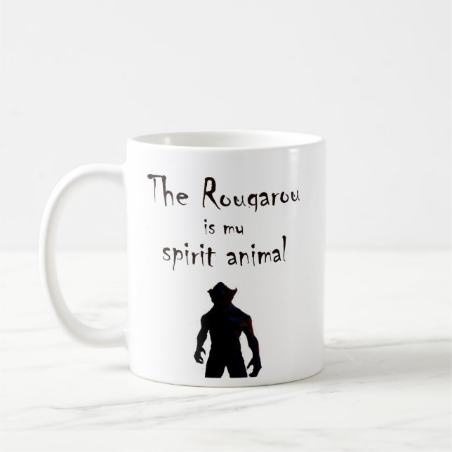 Rougarou ist meine Geist TierCajun Werewolf-Tasse Kaffeetasse (Links)