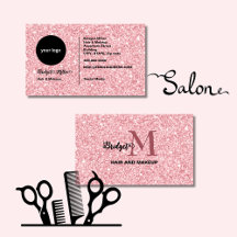 Rouge Glitter Haar Make-up Monogramm Logo