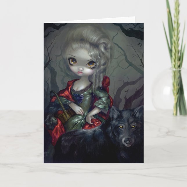 Rouge-" Gruß-Karte "Le Petit Chaperon Karte (Vorderseite)