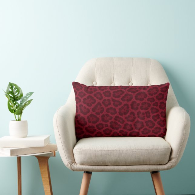 Rouge Leopard Lendenkissen (Stuhl )