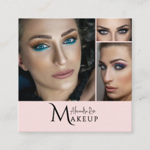Rouge Makeup-Artist QR-Code Social Icon Quadratische Visitenkarte