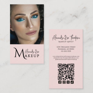 Rouge Makeup-Artist QR-Code Social Icon Visitenkarte