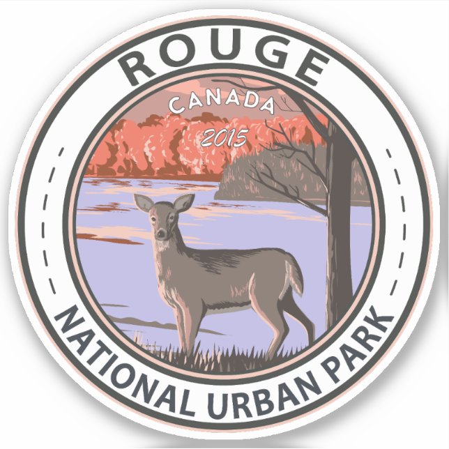 Rouge National Urban Park Kanada Reisen Vintag Aufkleber (Vorderseite)