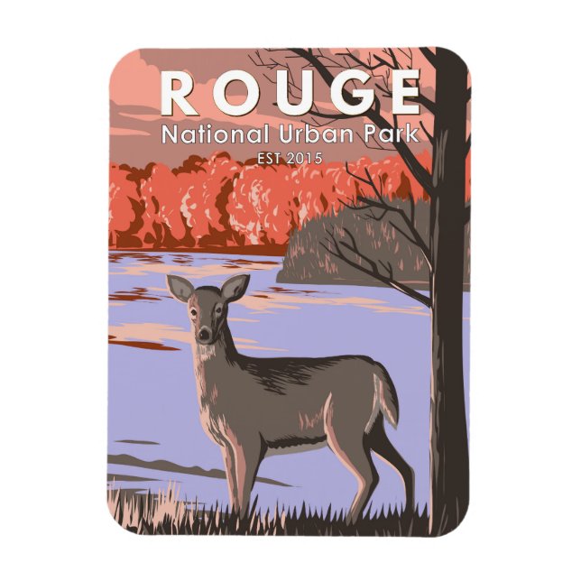 Rouge National Urban Park Kanada Reisen Vintag Magnet (Vertikal)
