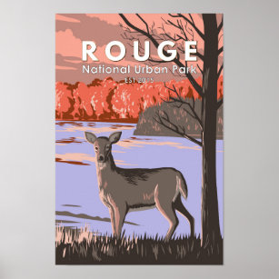 Rouge National Urban Park Kanada Reisen Vintag Poster