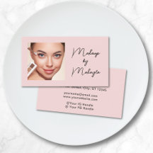 Rouge-Pink-Schwarzes Schriftfoto-Make-up