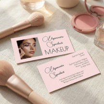 Rouge Rosa Schwarze Schrift Foto Make-up 