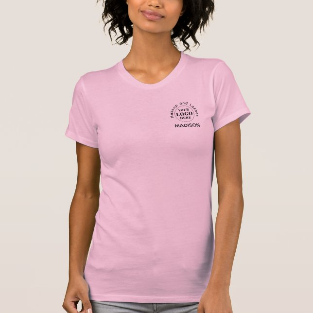Rouge-Schrift-Logo-Makeup-Personal T-Shirt (Vorderseite)