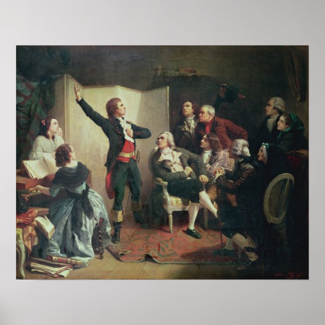 Rouget de Lisle singt die Marseillaise Poster (Vorne)