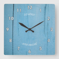 Rough Blue Painted Wood Paneling