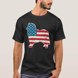 Rough Collie 4. Juli Männer Frauen USA Fl T-Shirt