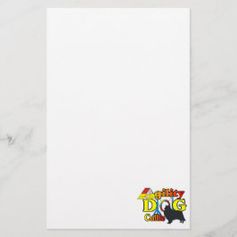Rough Collie Agility Briefpapier