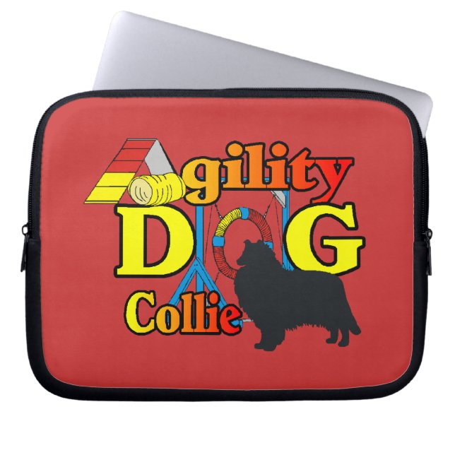 Rough Collie Agility Laptopschutzhülle (Vorderseite)