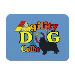 Rough Collie Agility Magnet