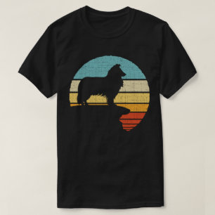 Rough Collie Besitzer Retro Vintage 60er 70er Hund T-Shirt