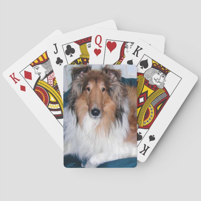 Rough Collie Bicycle Playing Cards Spielkarten (Rückseite)