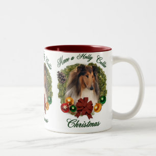 Rough Collie Christmas Geschenke Zweifarbige Tasse