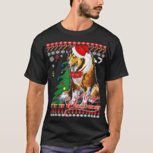 Rough Collie Christmas Sweater T-Shirt