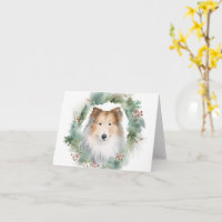Rough Collie Christmas Wreath