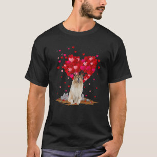 Rough Collie Dog Lover Herzform Rough Collie Va T-Shirt
