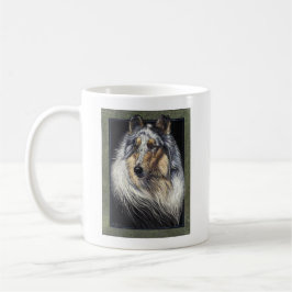 Rough Collie Fine Art von Locarno Kaffeetasse