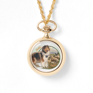 Rough Collie Keeper der Schafe Armbanduhr
