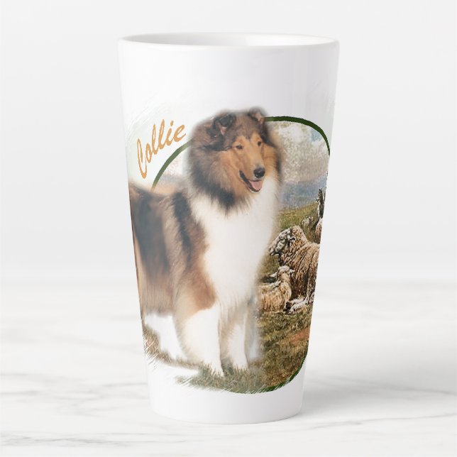Rough Collie Keeper vom Schafe Milchtasse (Vorderseite)