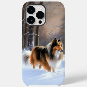 Rough Collie Let It Snow Weihnachten Case-Mate iPhone 14 Pro Max Hülle