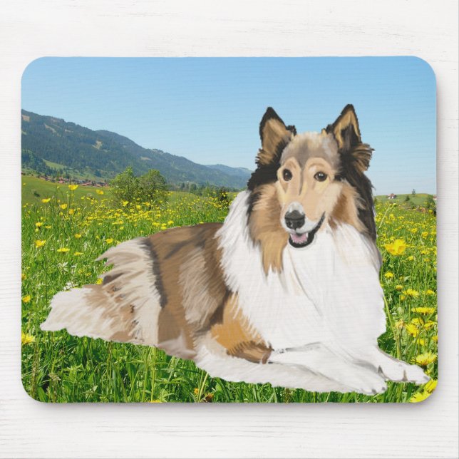 Rough Collie Mousepad (Vorne)