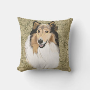 Rough Collie Portrait Kissen