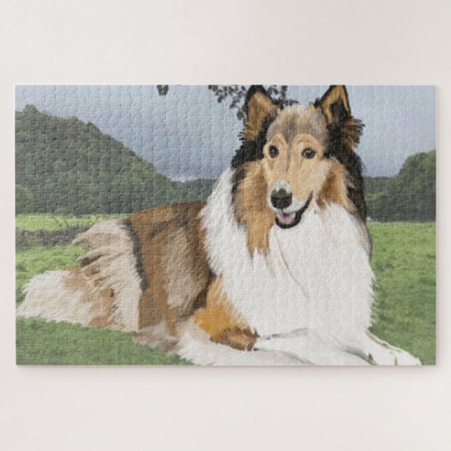 Rough Collie Puzzle (Horizontal)