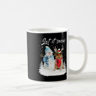 Rough Collie Santa Dog Christmas Snowman Xmas Paja Kaffeetasse