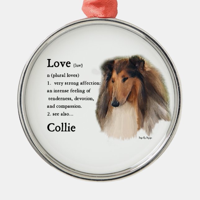 Rough Collie Siehe auch Ornament Aus Metall (Vorne)