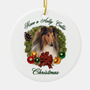 Rough Collie Weihnachtsgeschenke Ornamente