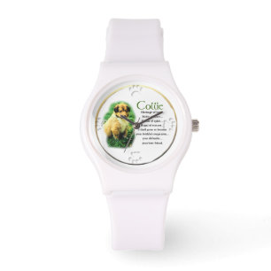 Rough Collie Welpe Armbanduhr