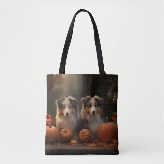 Rough Collie Welpe Autumn Delight Pumpen (Vorderseite)