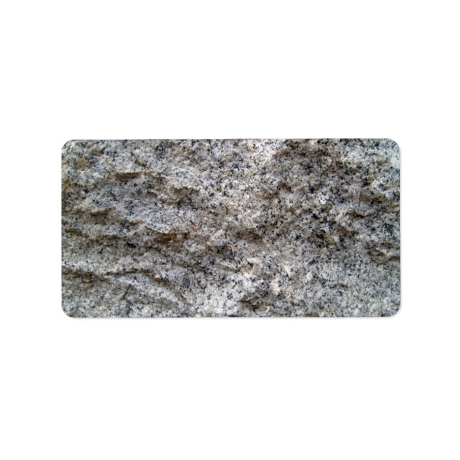 Rough Cut Granit Stone Textur Adressaufkleber (Vorne)