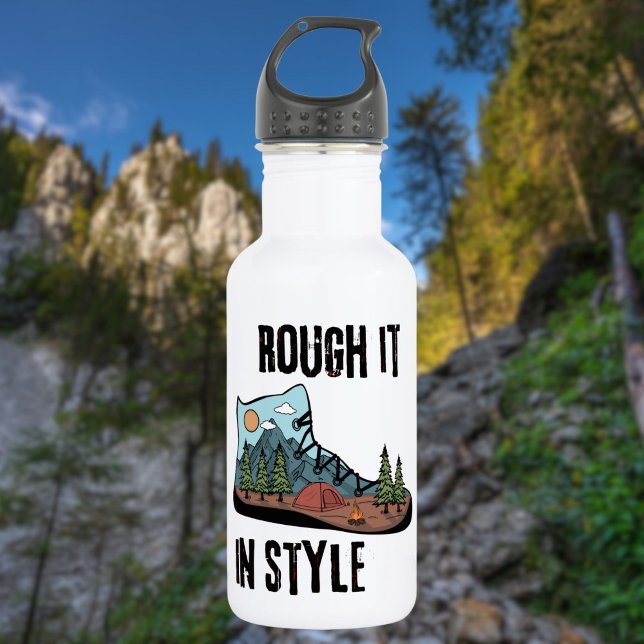 Rough it in Style Camping Life Edelstahlflasche (Von Creator hochgeladen)
